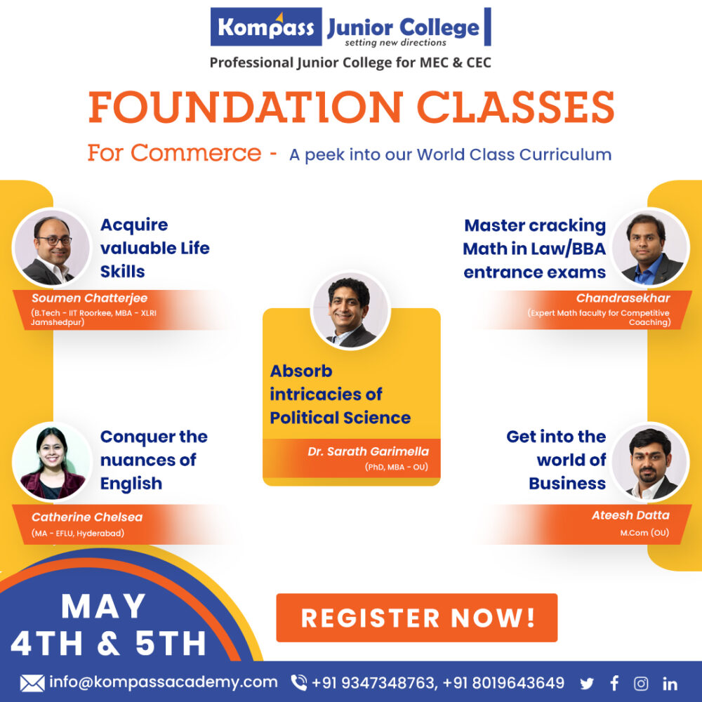 Kompass Foundation Classes For Commerce Kompass Junior College