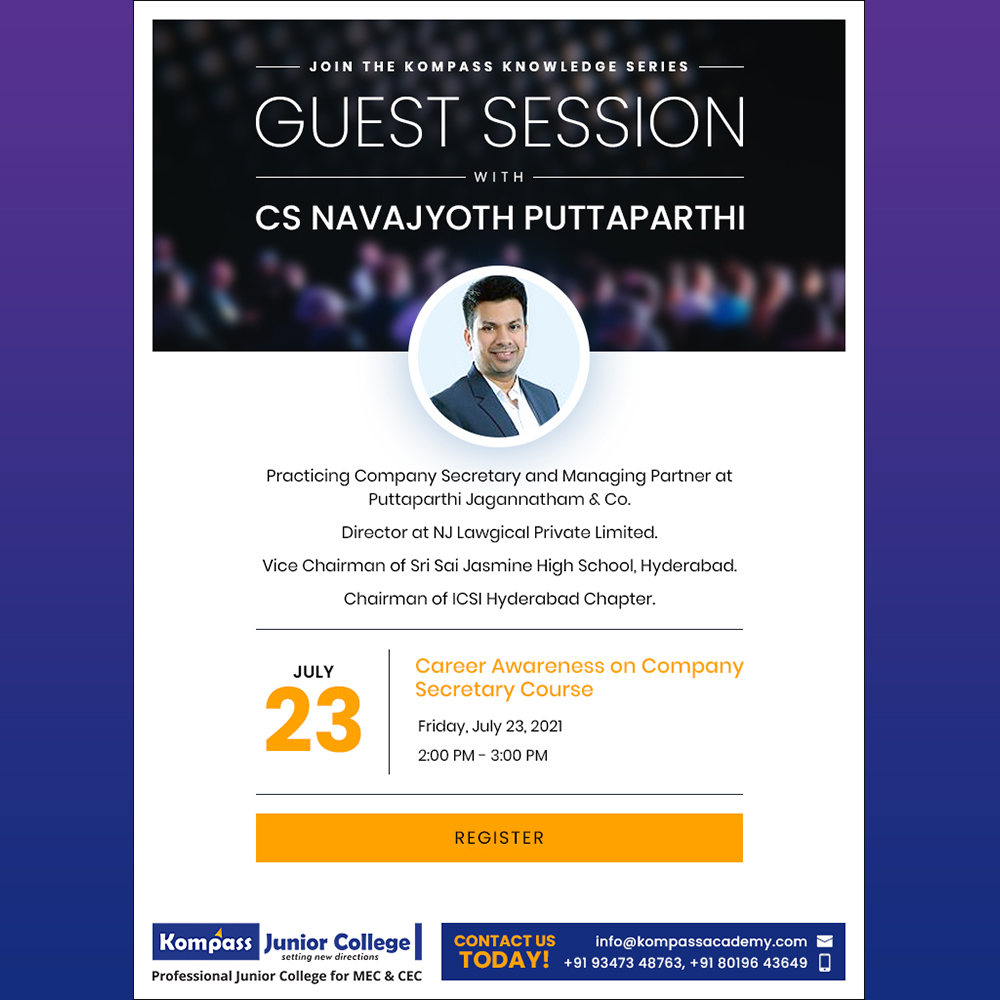 Guest session with CS Navajyoth Puttaparthi
