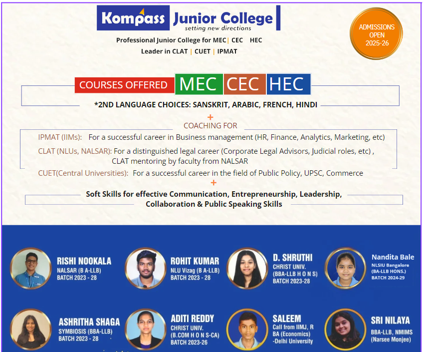 Best Junior college for commerce in Hyderabad